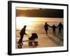 Skaters on the Frozen Lake Pilsensee-null-Framed Photographic Print