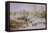 Skaters on the Lake-Jan Brueghel the Younger-Framed Stretched Canvas