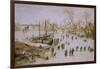 Skaters on the Lake-Jan Brueghel the Younger-Framed Giclee Print