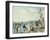 Skaters on the Serpentine, Hyde Park, London, 1786-Julius Caesar Ibbetson-Framed Giclee Print