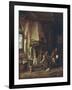 Skaters: Peasants in an Interior-Adriaen Van Ostade-Framed Art Print