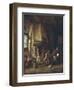 Skaters: Peasants in an Interior-Adriaen Van Ostade-Framed Art Print