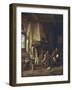 Skaters: Peasants in an Interior-Adriaen Van Ostade-Framed Art Print