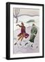 Skating at Leisure-null-Framed Art Print