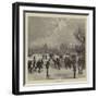 Skating at Oxford-null-Framed Giclee Print