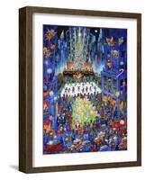 Skating at Rockefeller-Bill Bell-Framed Giclee Print