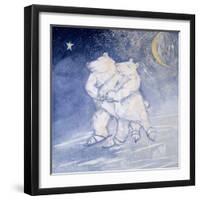 Skating by Moonlight-David Cooke-Framed Giclee Print