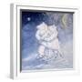 Skating by Moonlight-David Cooke-Framed Giclee Print