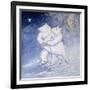 Skating by Moonlight-David Cooke-Framed Giclee Print