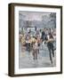 Skating Dutch Waiter-Alfredo Ortelli-Framed Art Print