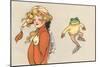 Skating Frog and Vamp-null-Mounted Art Print