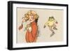 Skating Frog and Vamp-null-Framed Premium Giclee Print