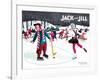 Skating Fun - Jack and Jill, February 1945-Beth Henninger-Framed Giclee Print