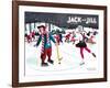 Skating Fun - Jack and Jill, February 1945-Beth Henninger-Framed Giclee Print