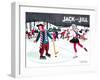 Skating Fun - Jack and Jill, February 1945-Beth Henninger-Framed Premium Giclee Print