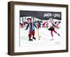 Skating Fun - Jack and Jill, February 1945-Beth Henninger-Framed Premium Giclee Print