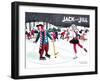 Skating Fun - Jack and Jill, February 1945-Beth Henninger-Framed Giclee Print