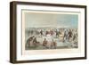 Skating in Central Park, New York, 1861 (Lithograph)-Winslow Homer-Framed Giclee Print