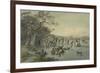 Skating in Hyde Park, C.1785-Julius Caesar Ibbetson-Framed Giclee Print