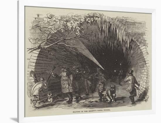 Skating in the Regent's Canal Tunnel-null-Framed Giclee Print