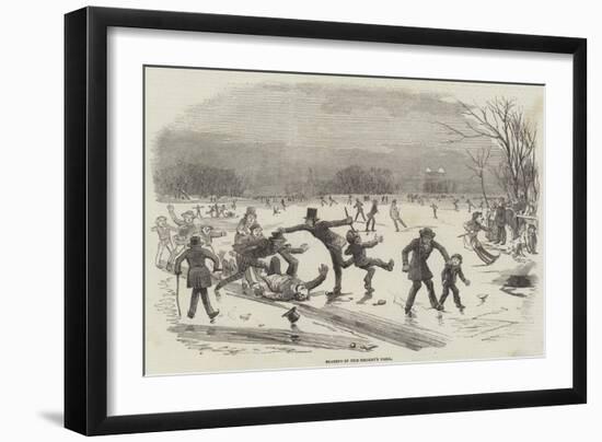 Skating in the Regent's Park-null-Framed Giclee Print