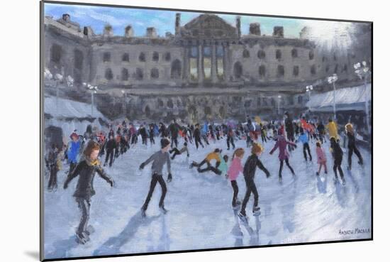 Skating,Midday, Somerset House, 2013 (oil on canvas)-Andrew Macara-Mounted Giclee Print