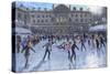 Skating,Midday, Somerset House, 2013 (oil on canvas)-Andrew Macara-Stretched Canvas