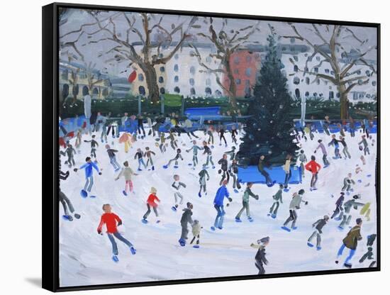 Skating, Natural History Museum, 2012-Andrew Macara-Framed Stretched Canvas