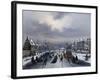 Skating on the Ice-Louis Claude Mallebranche-Framed Giclee Print