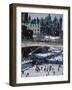 Skating on the Rideau Canal - Ottawa, Ontario, Canada-null-Framed Photographic Print