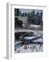 Skating on the Rideau Canal - Ottawa, Ontario, Canada-null-Framed Photographic Print