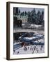 Skating on the Rideau Canal - Ottawa, Ontario, Canada-null-Framed Photographic Print