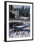 Skating on the Rideau Canal - Ottawa, Ontario, Canada-null-Framed Photographic Print