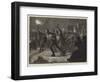 Skating on the Serpentine by Torchlight, Follow My Leader-William Heysham Overend-Framed Giclee Print
