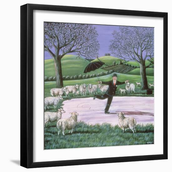 Skating on Thin Ice, 1982-Liz Wright-Framed Giclee Print