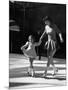 Skating Partners Helen Ann Rousselle and Gerri Richardson Ending Figure with Dainty Curtsy-null-Mounted Photographic Print