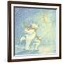 Skating Polar Bears-David Cooke-Framed Giclee Print