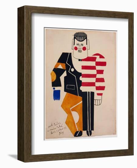 Skating Rink Design for Costume for the Ballet Suédois, Paris, 1922-null-Framed Giclee Print