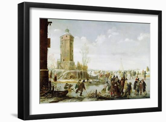 Skating Scene-Barent Avercamp-Framed Giclee Print