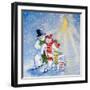 Skating Snow Family-David Cooke-Framed Giclee Print