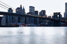 New York, Brooklyn Bridge and Lower Manhattan-Skaya-Photographic Print
