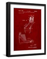 Skee Ball Patent-Cole Borders-Framed Art Print