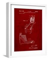 Skee Ball Patent-Cole Borders-Framed Art Print