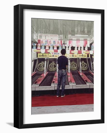 Skee Ball, Self Portrait (Coney Island) 1990-Max Ferguson-Framed Giclee Print