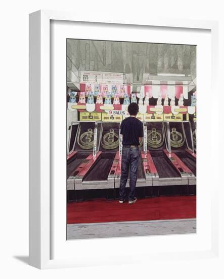 Skee Ball, Self Portrait (Coney Island) 1990-Max Ferguson-Framed Giclee Print