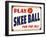 Skeeball Sign-Retroplanet-Framed Giclee Print