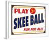 Skeeball Sign-Retroplanet-Framed Giclee Print