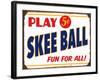 Skeeball Sign-Retroplanet-Framed Giclee Print