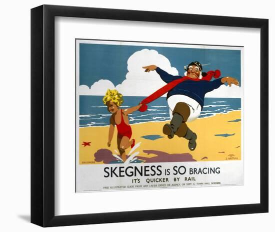 Skegness Is So Bracing-null-Framed Art Print