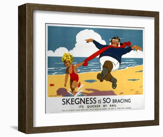 Skegness Is So Bracing-null-Framed Art Print
